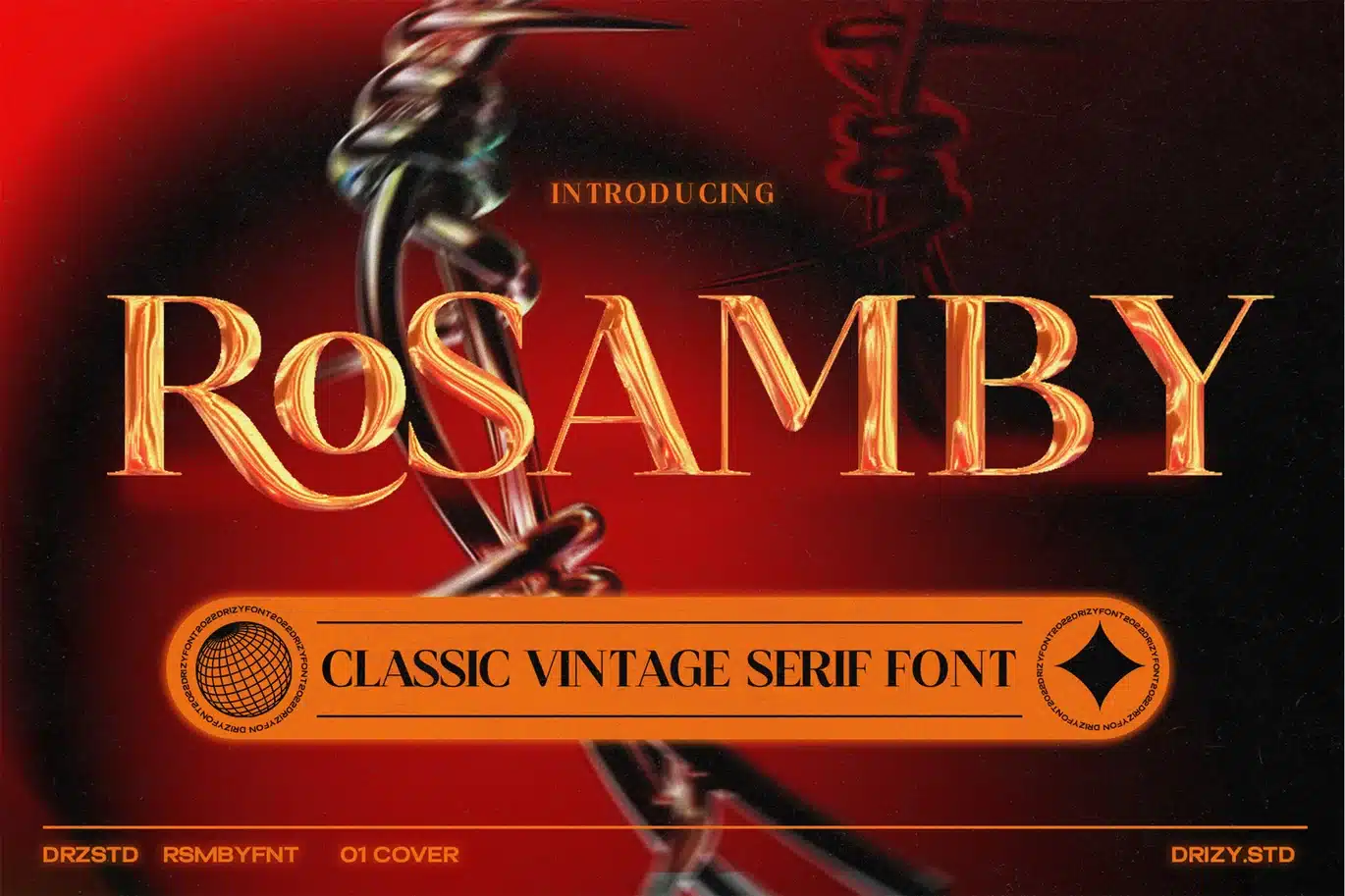 Rosamby – Classic Vintage Font font preview