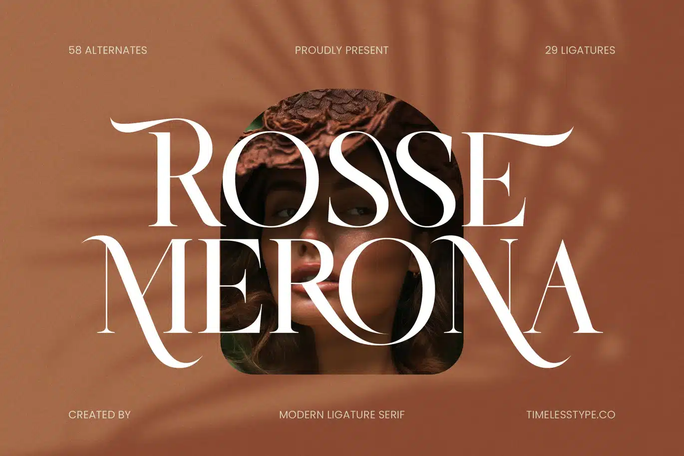 Rosse Merona – Modern Ligature Serif Font font preview