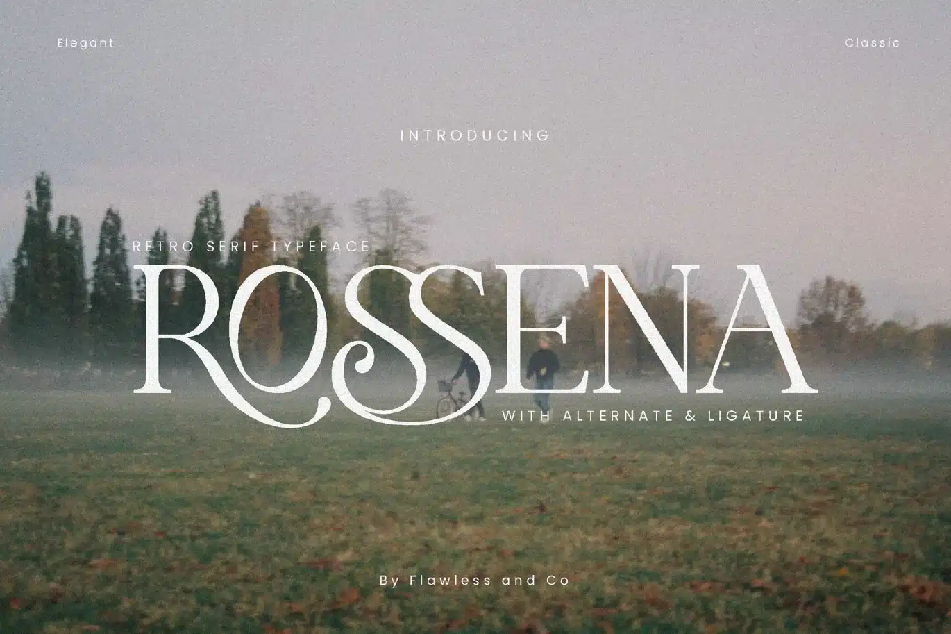 Rossena – Retro Serif Font font preview
