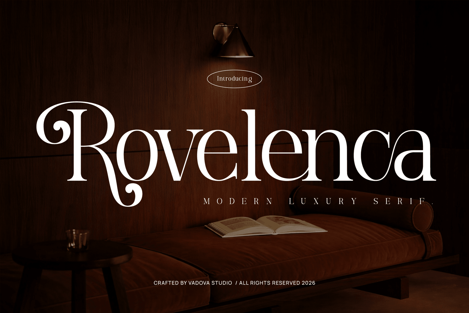 Rovelenca Modern Serif Font font preview