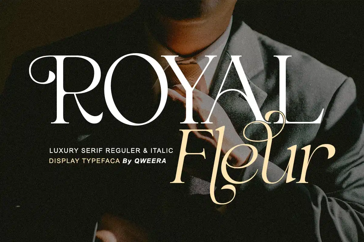 Royal Fleur – Elegant Luxury Logo Modern Font font preview