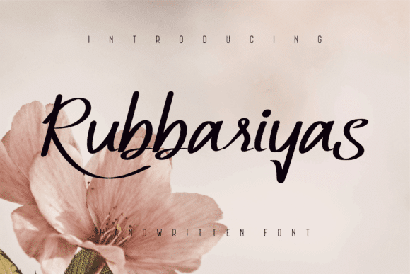 Rubbariyas Font Font font preview
