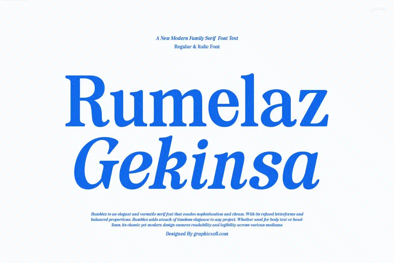 Rumelaz Gekinsa Serif Family – Classic Elegant Font font preview