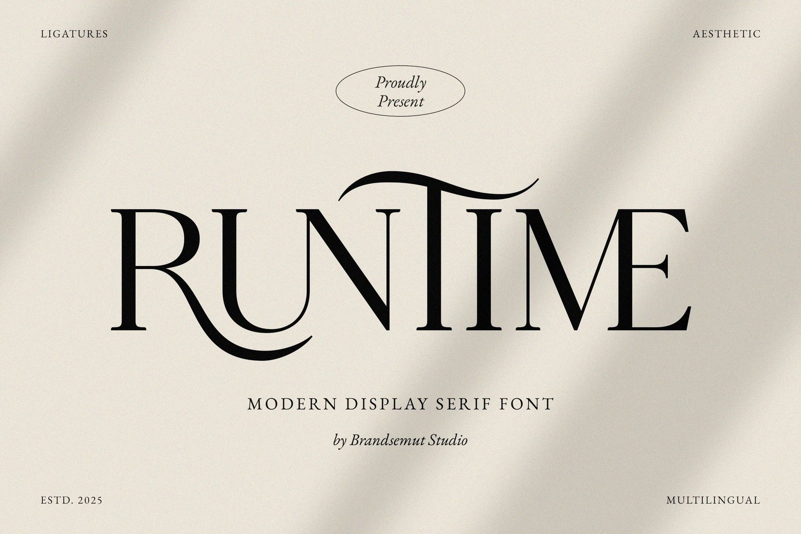 Runtime – Modern Display Serif Font font preview