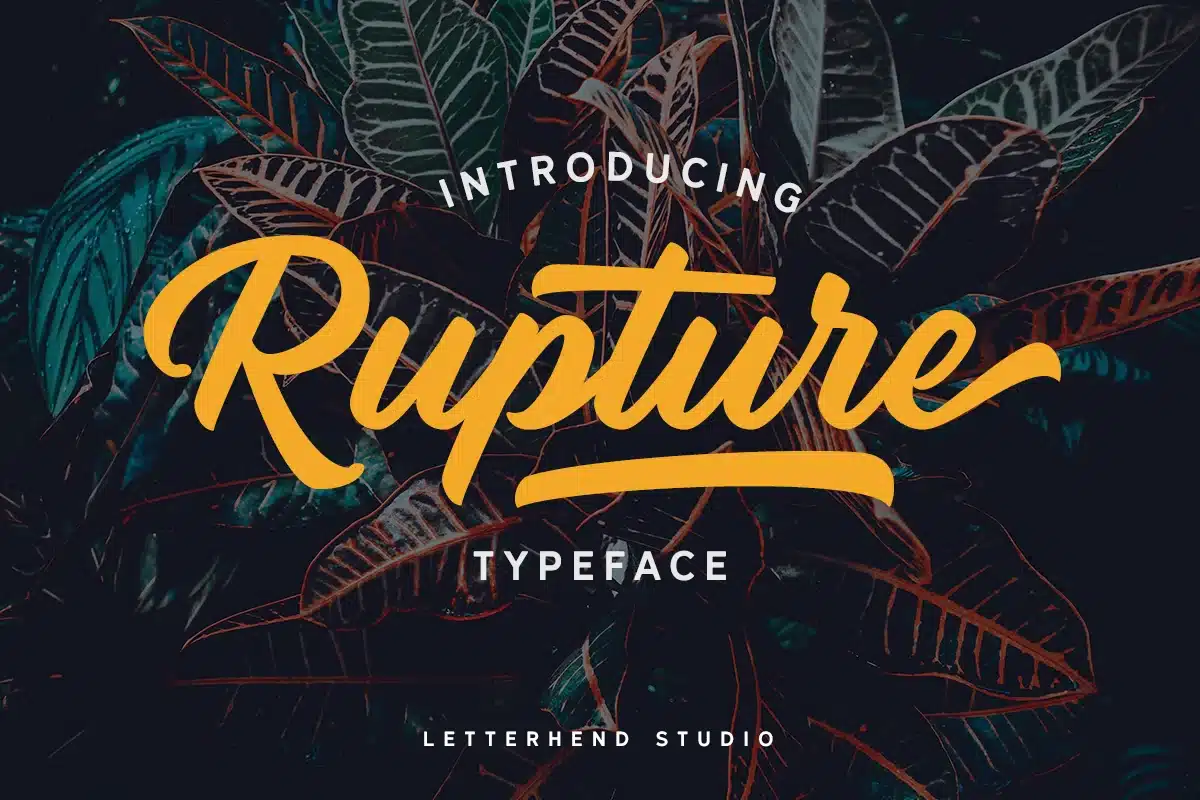 Rupture Font Duo font preview
