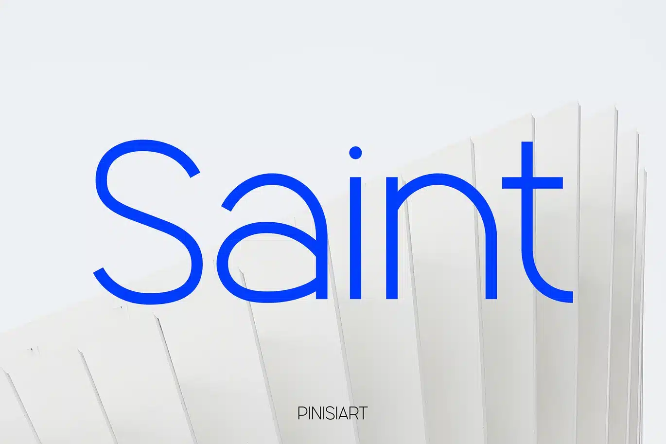 Saint – Modern Geometric Typeface Font font preview