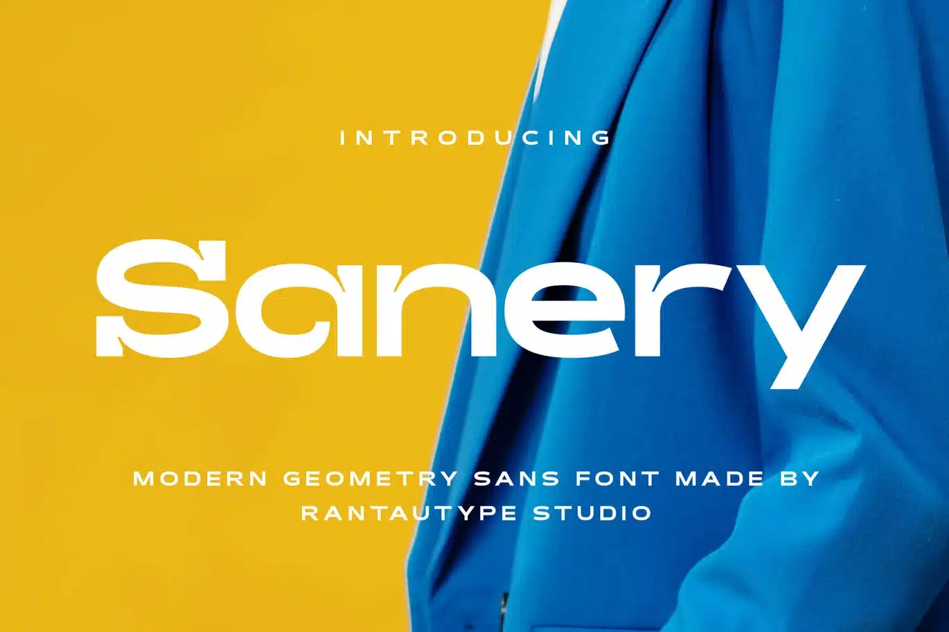 Sanery Modern Geometry Sans Font font preview
