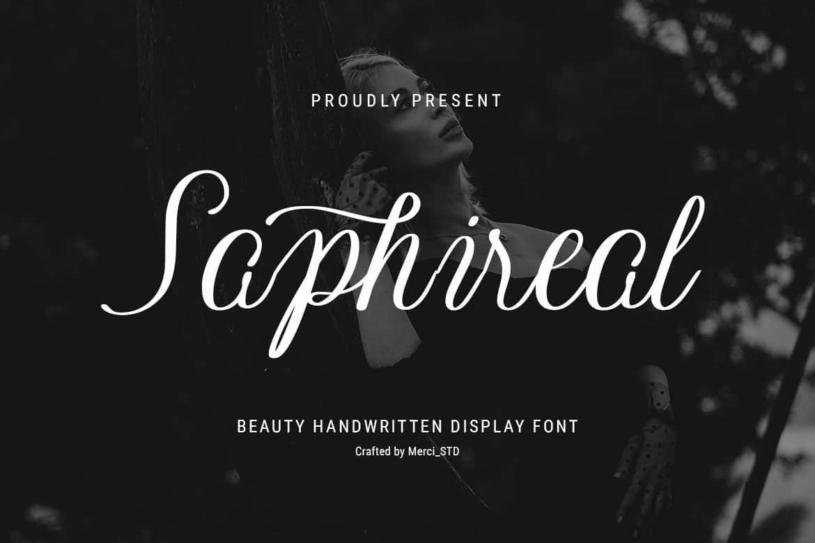 Saphirel – Elegant Handwritten Script Font font preview