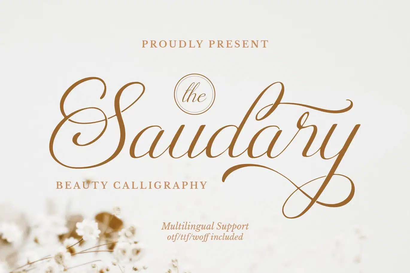 Saudary | Beauty Calligraphy Font font preview
