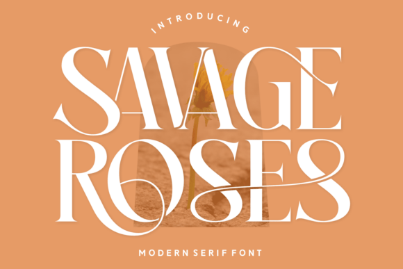 Savage Roses Font font preview