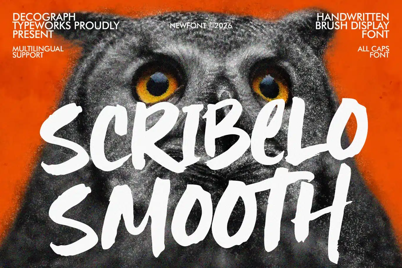 Scribelo Smooth – Brush Handwritten Font font preview