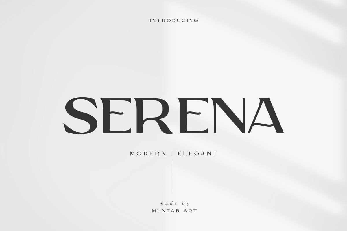 Serena | Modern Sans Serif Font font preview