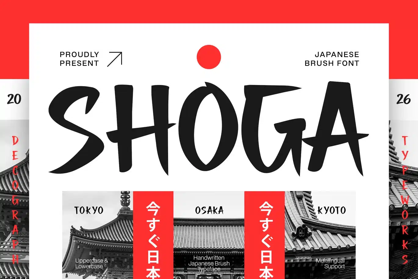 Shoga – Japanese Brush Handwritten Font font preview