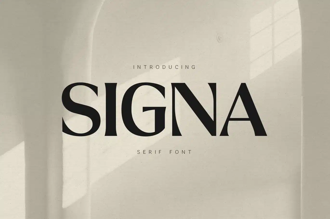 Signa Elegant Serif – Modern Editorial Typeface Font font preview