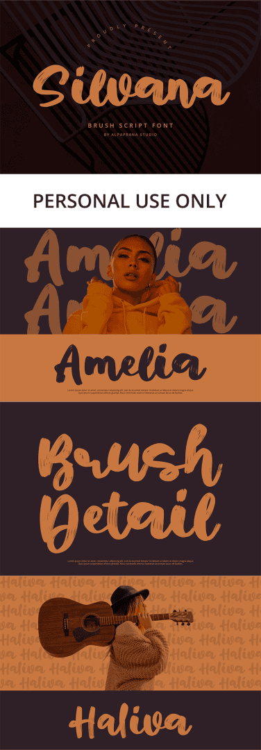 Silvana Free Font font preview