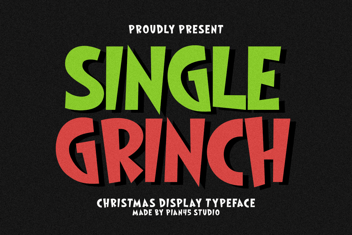 Single Grinch Font font preview