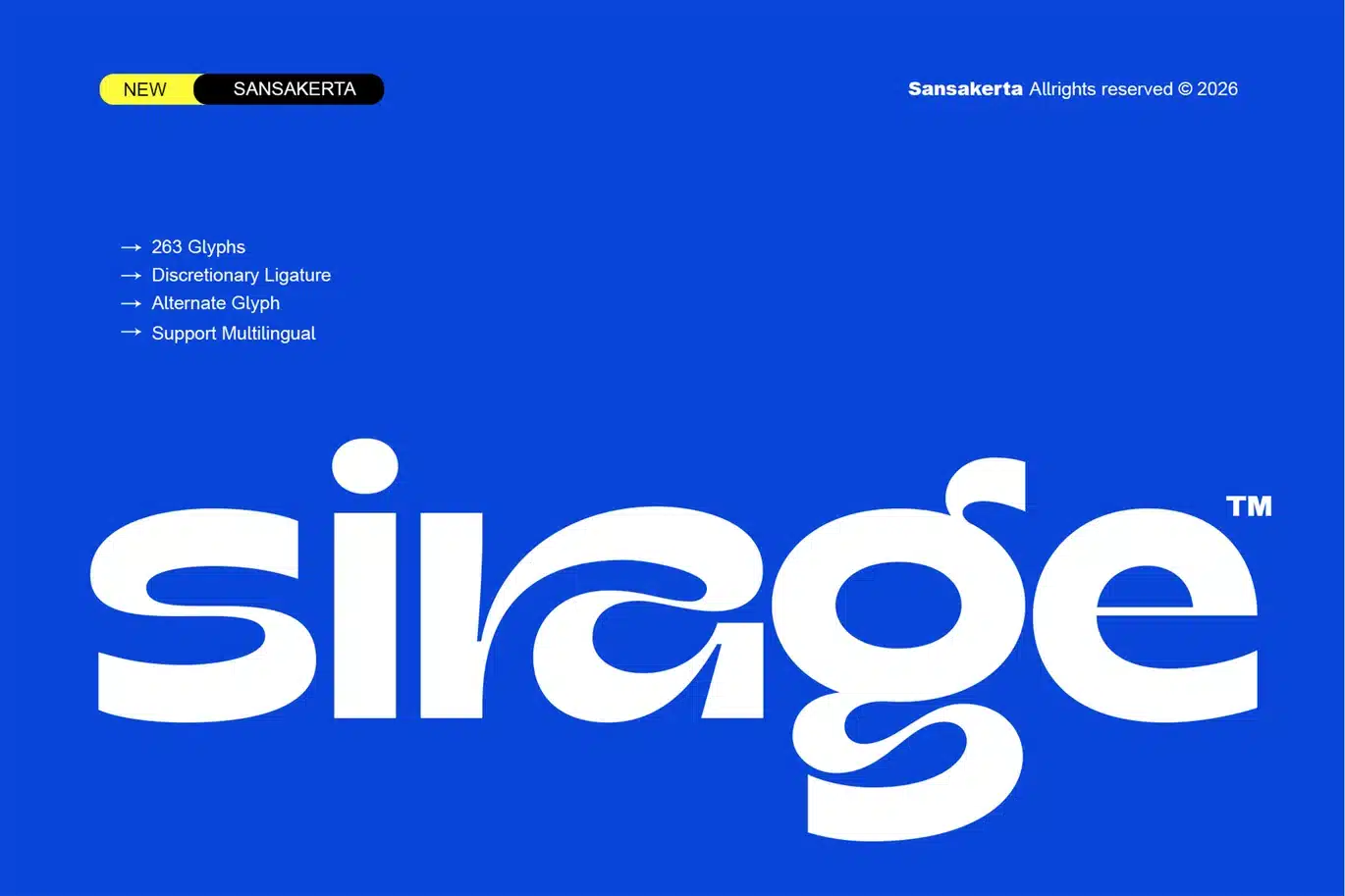 Sirage Font font preview