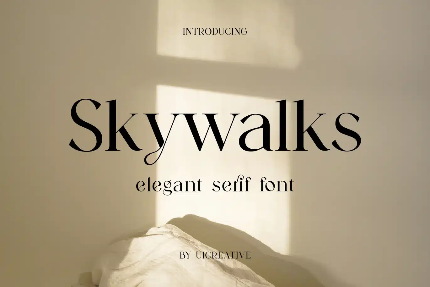 Skywalks Elegant Serif Font font preview