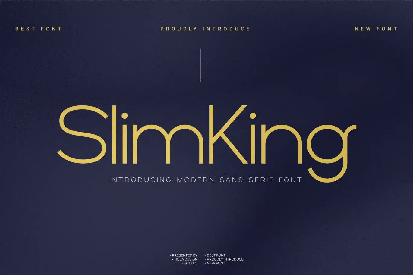 Slimking Font font preview