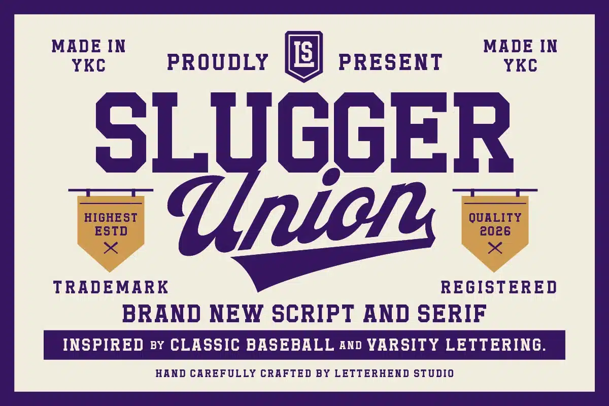 Slugger Union Font font preview