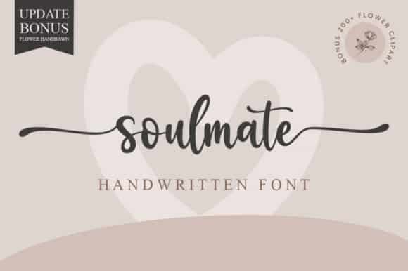 Soulmate Font font preview