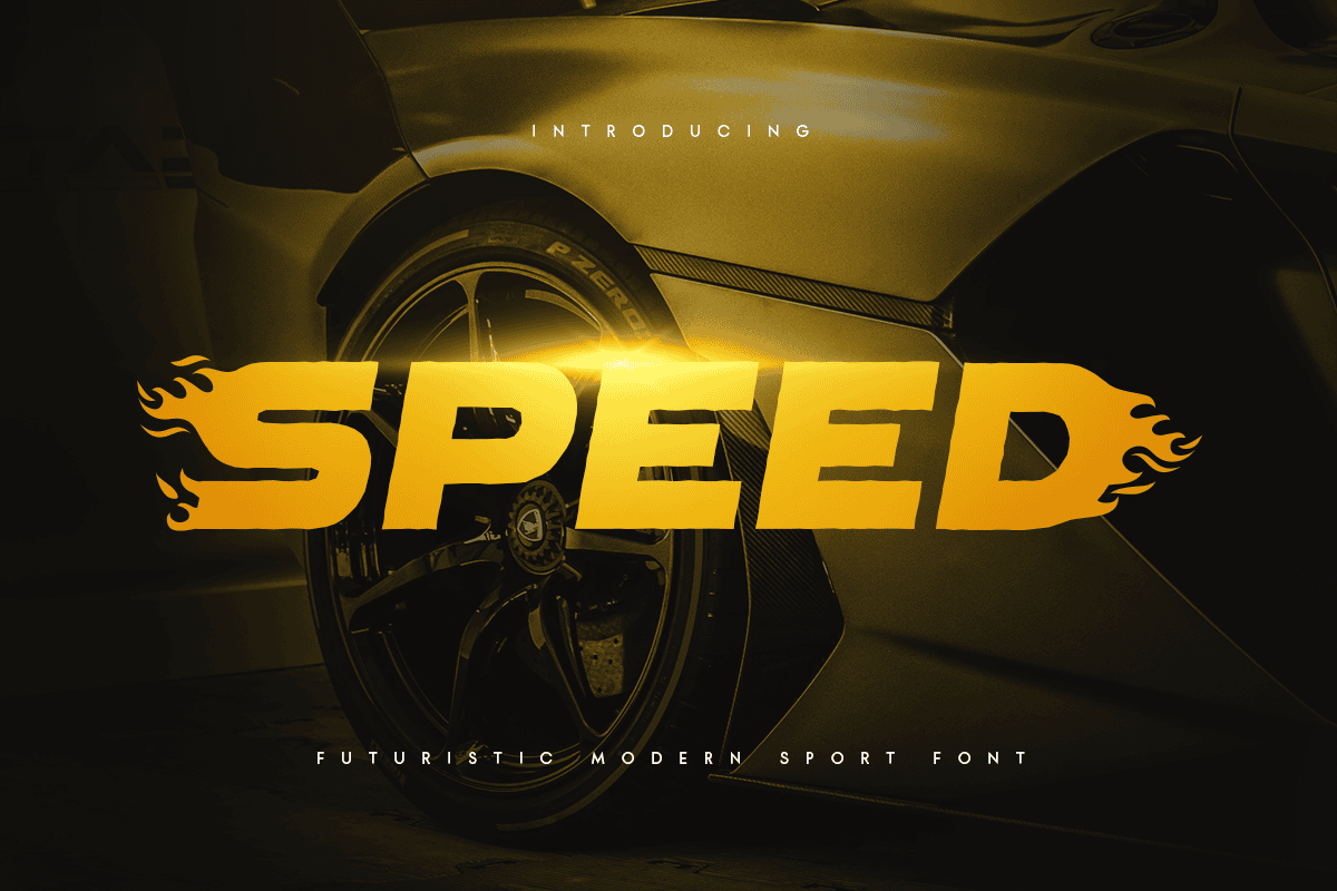 SPEED Font font preview