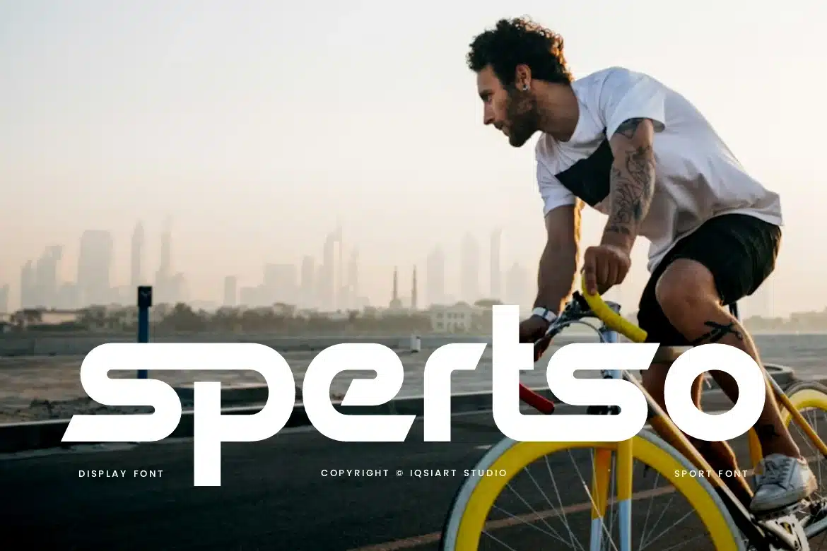 Spertso – Sports Font font preview