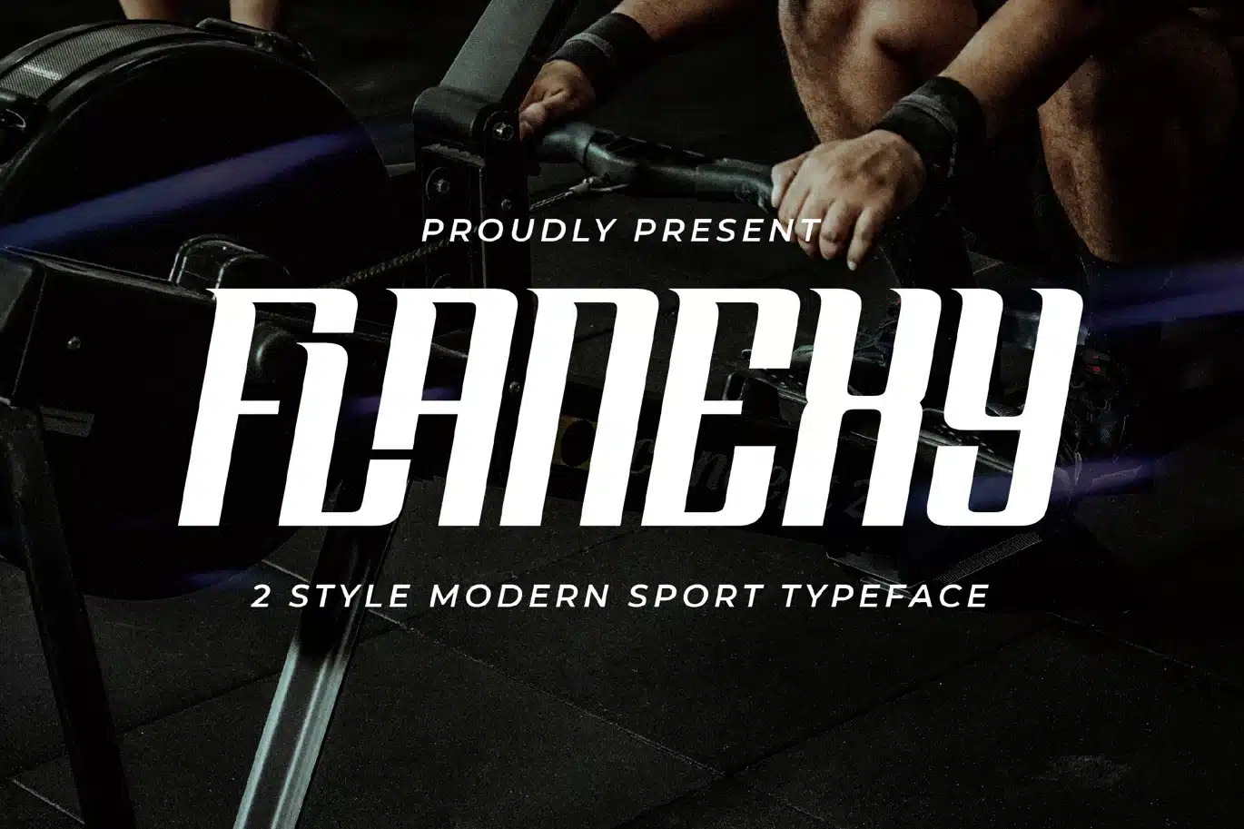 Sports Typeface Flanexy Font font preview