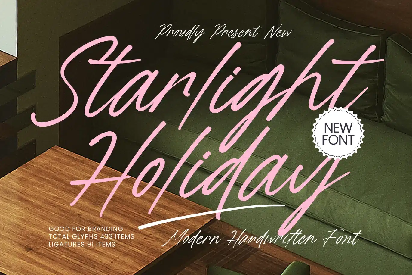 Starlight Holiday – Modern Handwritten Font font preview