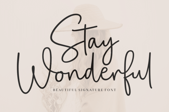 Stay Wonderful Font font preview