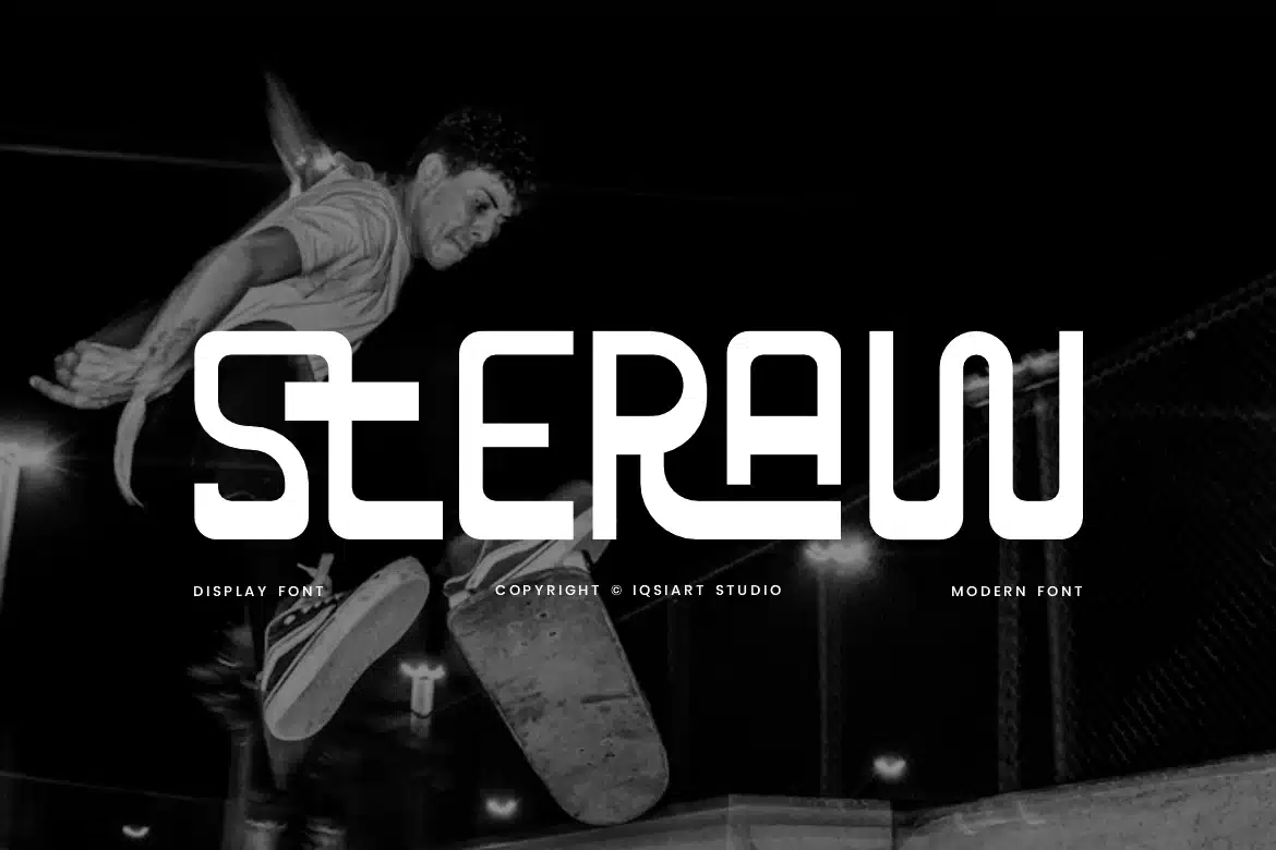 Steraw – Modern Street Font font preview