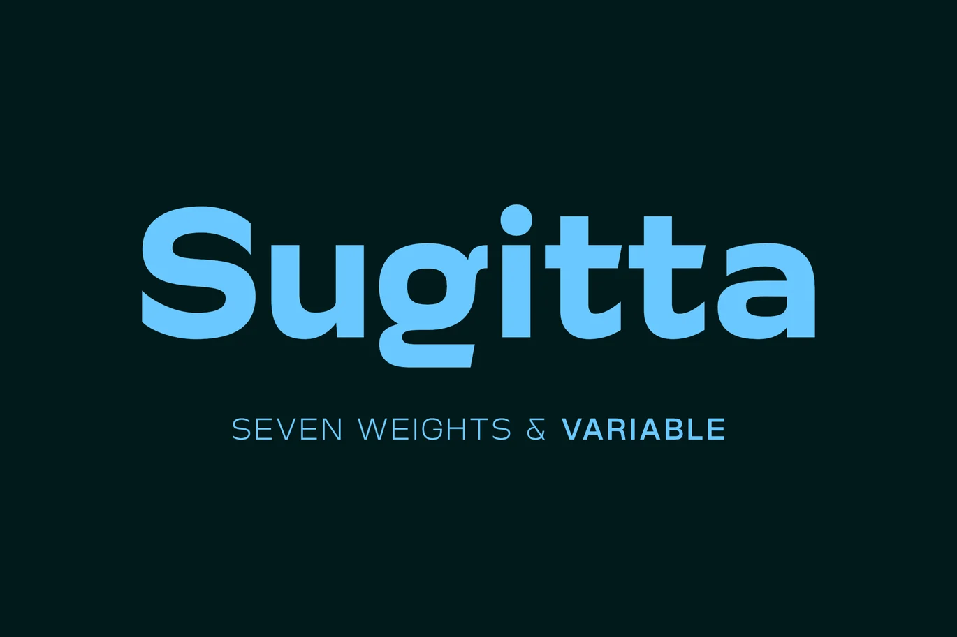 Sugitta – Modern Geometric Sans Font font preview