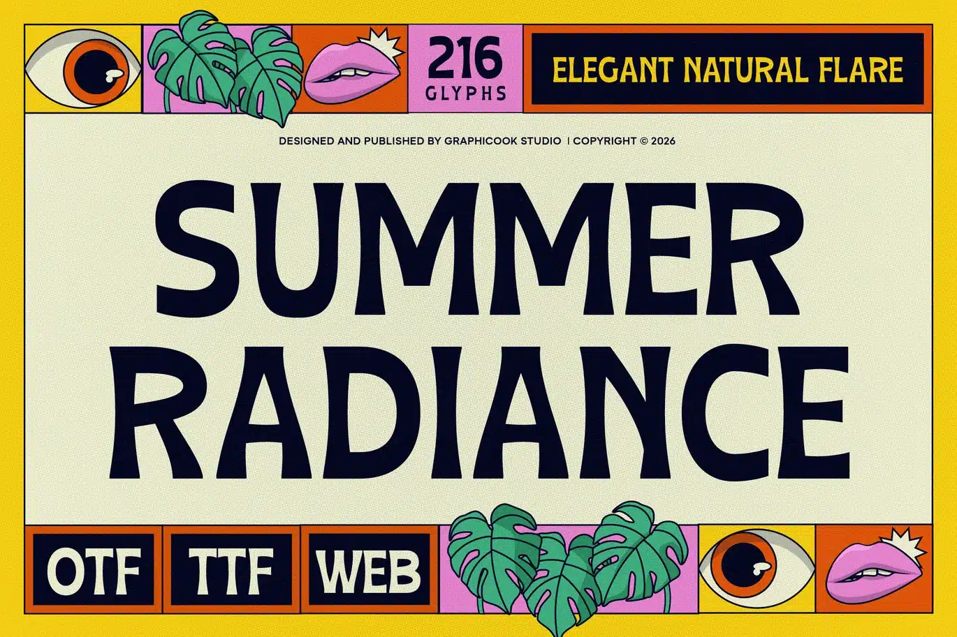 Summer Radiance Font font preview