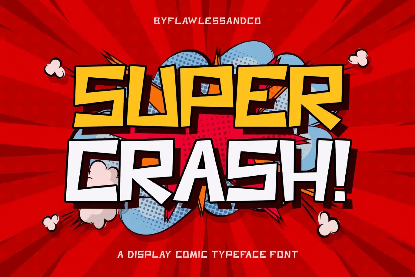 Super Crash – Comic Font font preview
