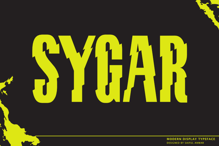 Sygar Font font preview