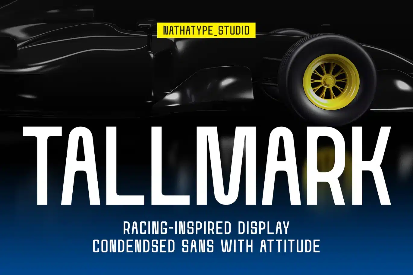 Tallmark – Condensed Racing Font font preview