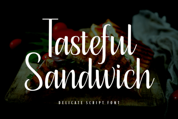 Tasteful Sandwich Font font preview