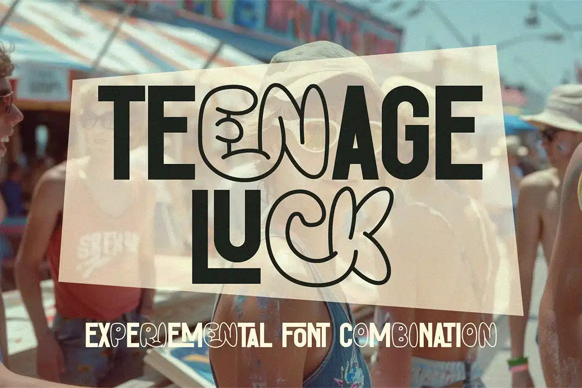 Teenage Luck – Experimental Font font preview