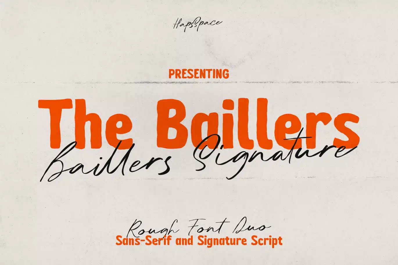 The Baillers Font Duo font preview