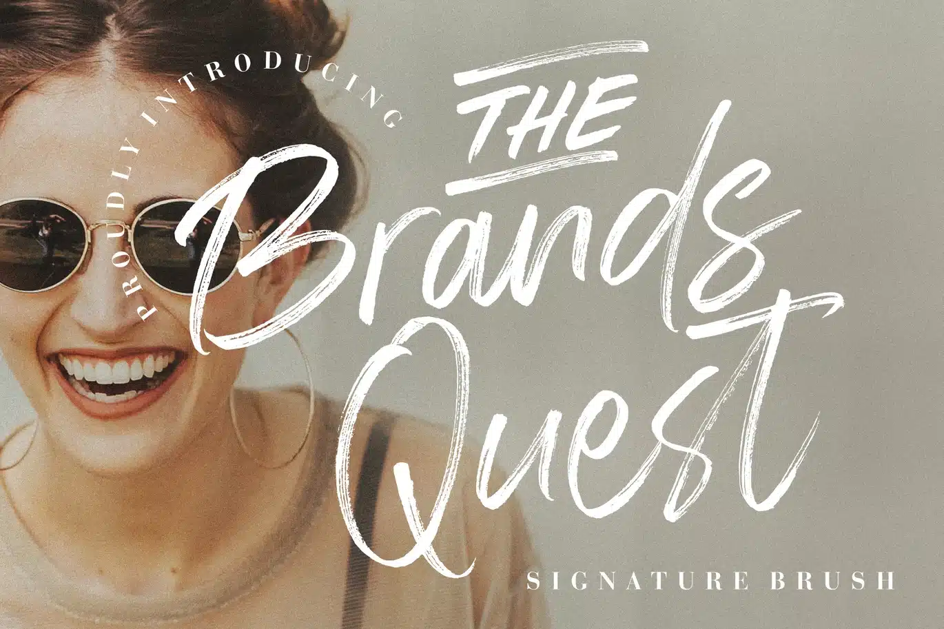 The Brands Quest Signature Brush Font font preview