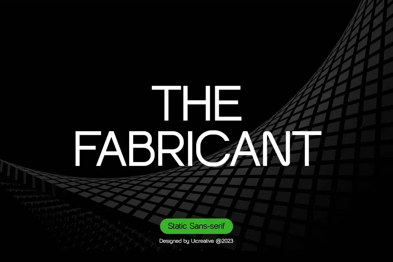The Fabricant Sans Serif Font font preview