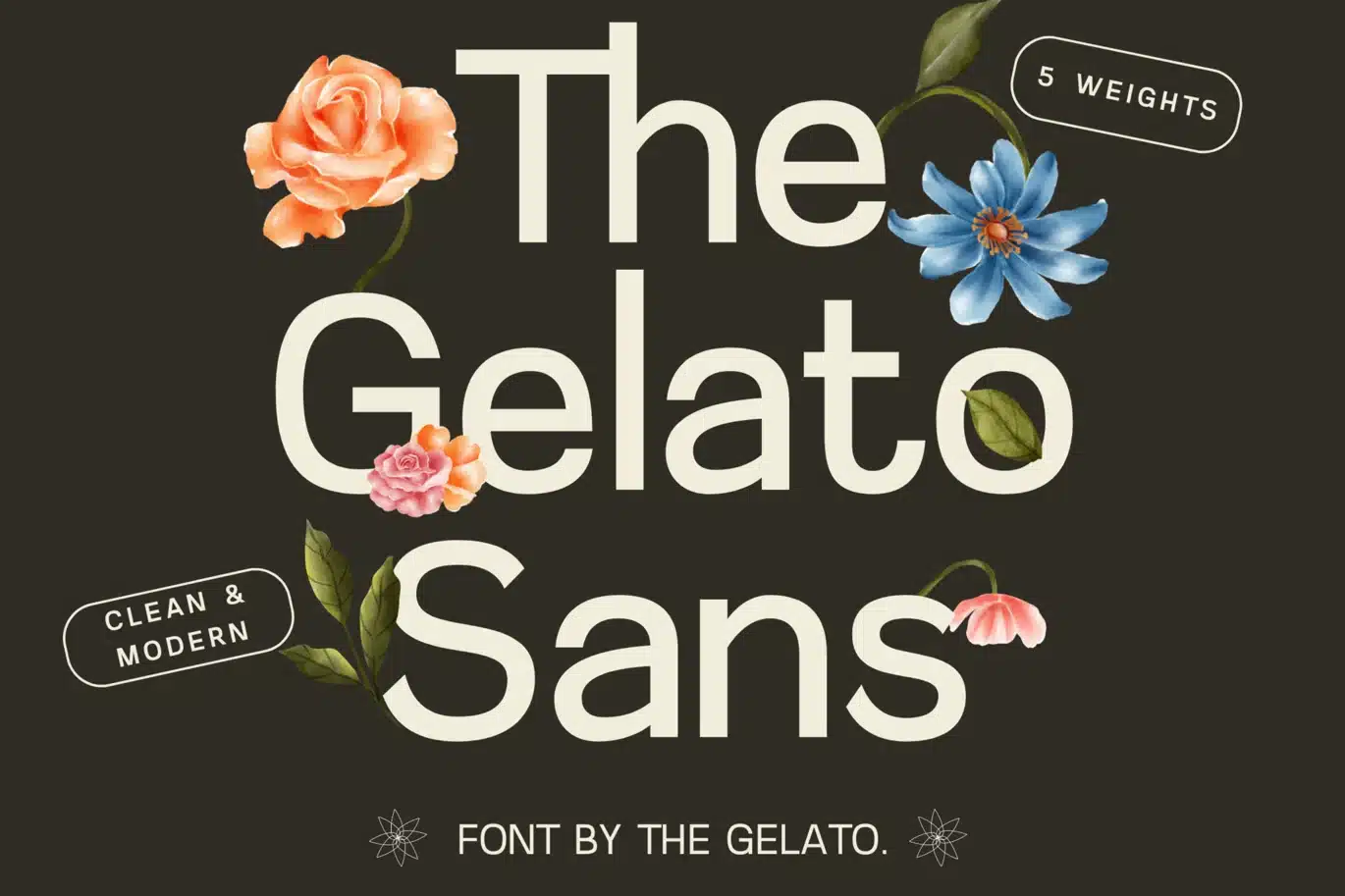 The Gelato Sans Serif Font font preview