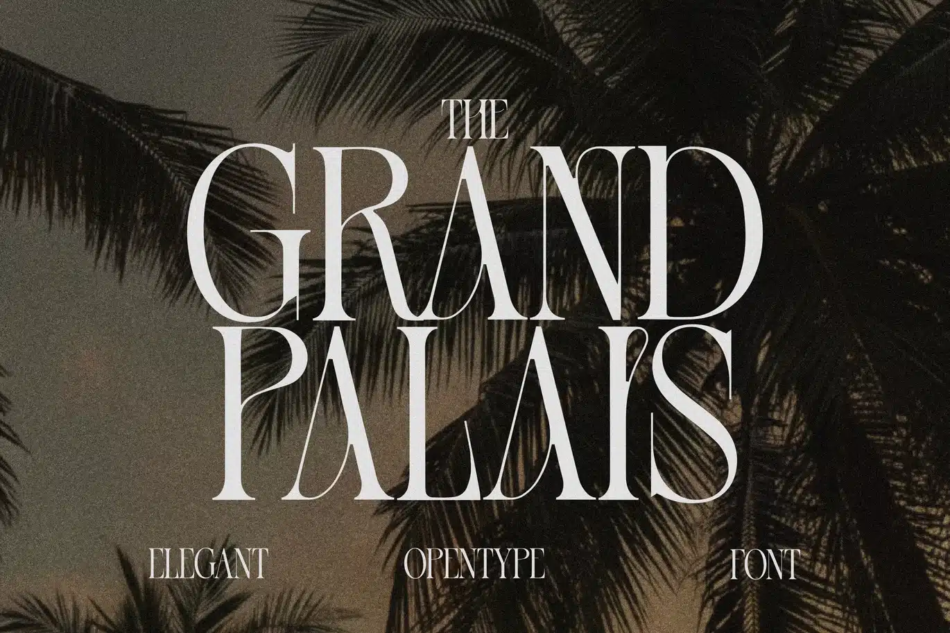 The Grand Palais – Elegant Serif Logo Font font preview