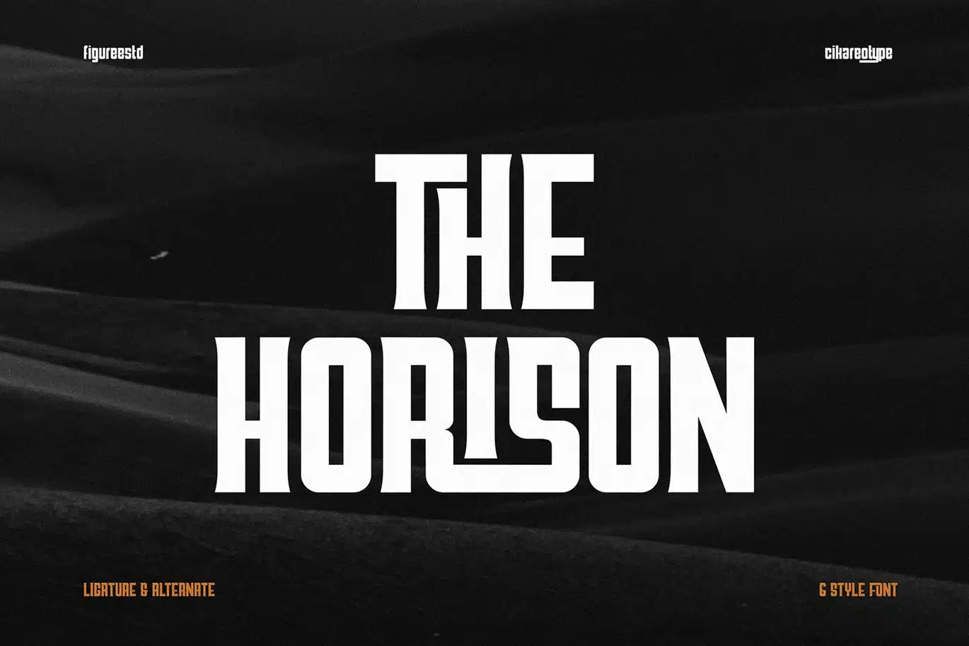 The Horison – Modern Logo Font font preview