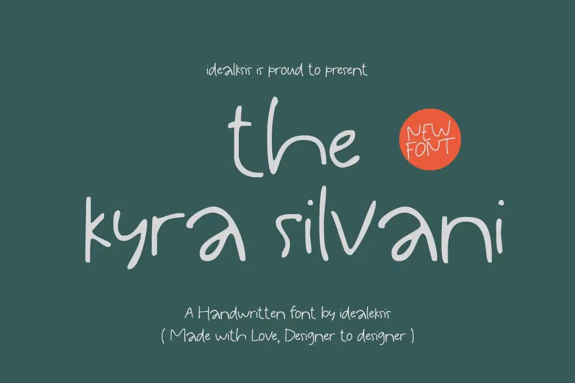 The Kyra Silvani Font font preview