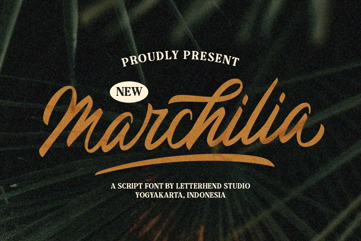 The Marchilia Font font preview