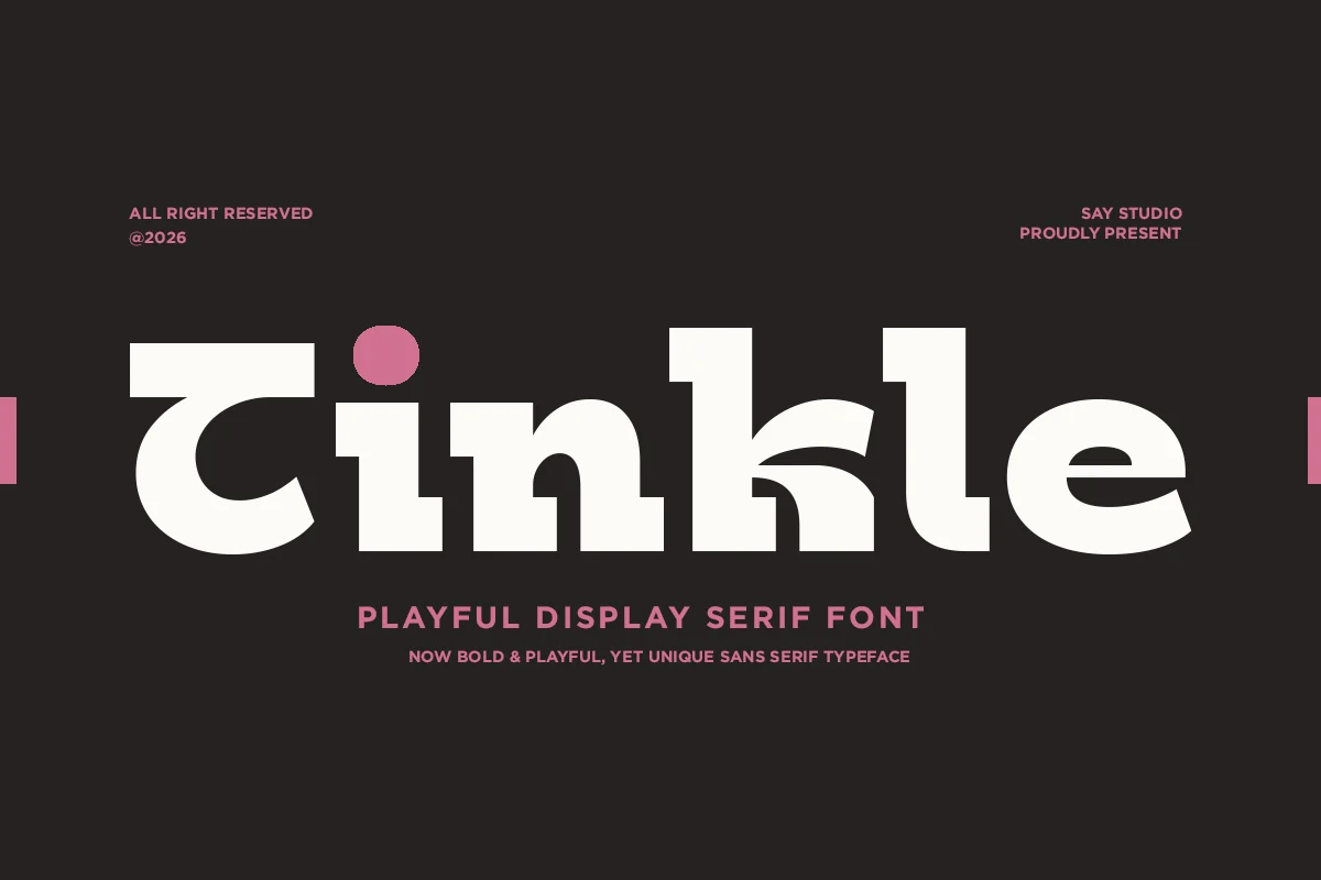 Tinkle – Playful Display Serif Font font preview