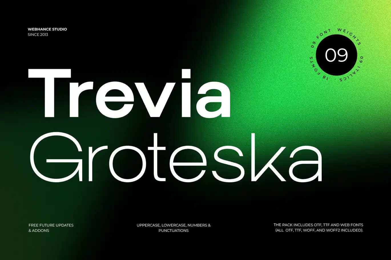 Trevia Groteska – A Modern Grotesk Sans-serif Font font preview