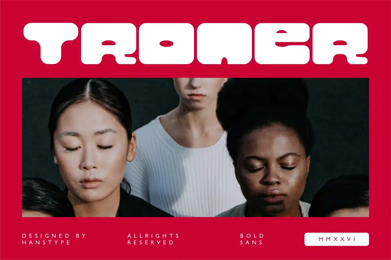 Troner – Bold Display Font font preview