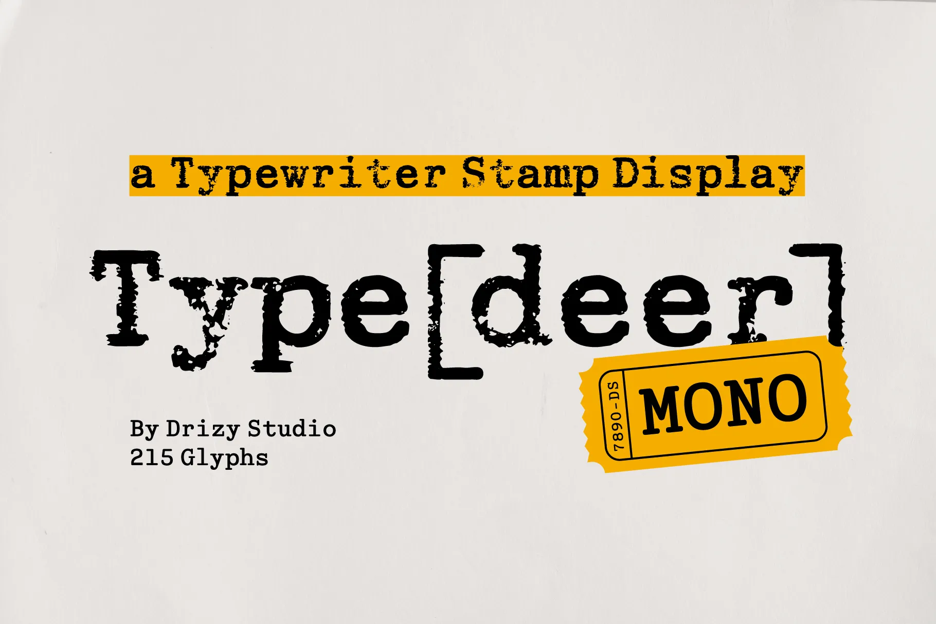 Typedeer Mono Font font preview